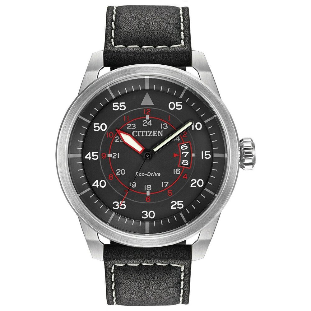 Citizen Eco Drive 45mm Black Calendar Watch w/ box